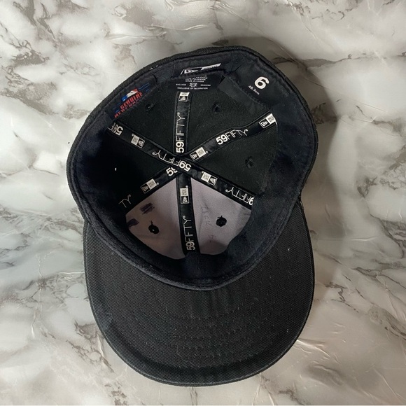 Toronto Blue Jays Hat Cap Fitted Boys 6 3/8 Black MLB Baseball New Era Kids - Picture 5 of 8